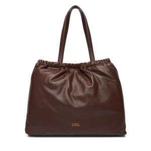 Torebka Tommy Hilfiger Soft Leather Tote AW0AW18308 Bordowy