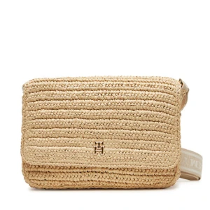 Torebka Tommy Hilfiger Spring Logo Conv Crossover AW0AW17224 Beżowy