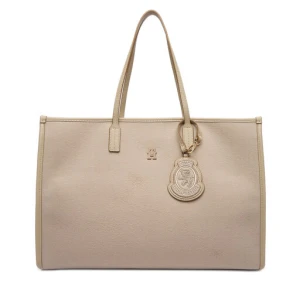 Torebka Tommy Hilfiger Th City Large Tote Melton AW0AW18215 Beżowy