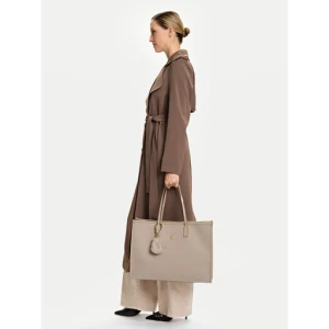 Torebka Tommy Hilfiger Th City Large Tote Melton AW0AW18215 Beżowy