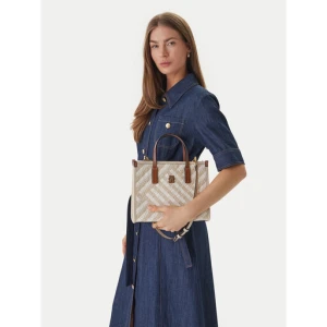 Torebka Tommy Hilfiger Th City Mini Tote AW0AW18393 Beżowy