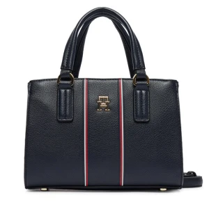 Torebka Tommy Hilfiger Th Daily Mini Tote Corp AW0AW18642 Granatowy