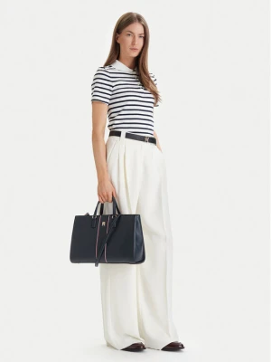 Torebka Tommy Hilfiger Th Daily Satchel Corp AW0AW18644 Granatowy