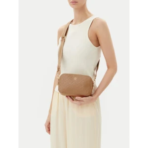Torebka Tommy Hilfiger Th Distinct Camera Bag Mono AW0AW17221 Brązowy