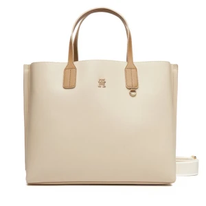 Torebka Tommy Hilfiger Th Distinct Satchel AW0AW17463 Beżowy