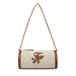 Torebka Tommy Hilfiger Th Elev Summ Chain Bag Canvas AW0AW18635 Beżowy