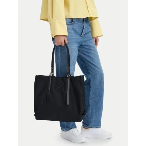 Torebka Tommy Hilfiger Th Elevated Nylon Tote AW0AW18406 Czarny