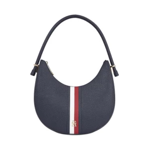 Torebka Tommy Hilfiger Th Emblem Shoulder Bag Corp AW0AW15287 Granatowy