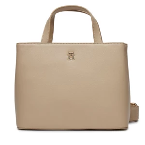 Torebka Tommy Hilfiger Th Essential Sc Satchel AW0AW15721 White Clay AES