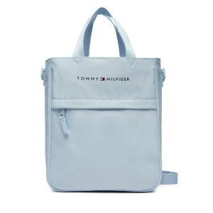 Torebka Tommy Hilfiger Th Essential Shoulder Bag AU0AU01950 Błękitny