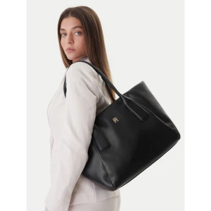 Torebka Tommy Hilfiger Th Essential Tote AW0AW18374 Czarny