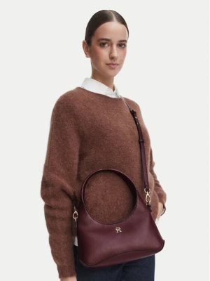Torebka Tommy Hilfiger Th Everyday Mini Hobo AW0AW19185 Bordowy