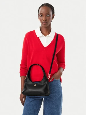 Torebka Tommy Hilfiger Th Everyday Mini Hobo AW0AW19185 Czarny