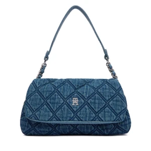 Torebka Tommy Hilfiger Th Feminine Shoulder Bag Denim AW0AW18865 Niebieski
