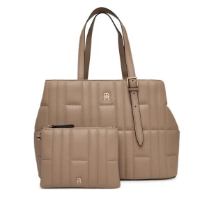 Torebka Tommy Hilfiger Th Feminine Tote AW0AW17452 Beżowy