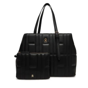 Torebka Tommy Hilfiger Th Feminine Tote AW0AW17452 Czarny