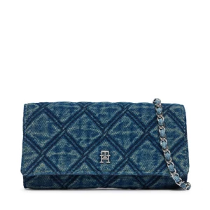 Torebka Tommy Hilfiger Th Feminine Wallet Chain Denim AW0AW18903 Niebieski
