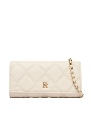 Torebka Tommy Hilfiger Th Feminine Wallet On Chain AW0AW18795 Kremowy