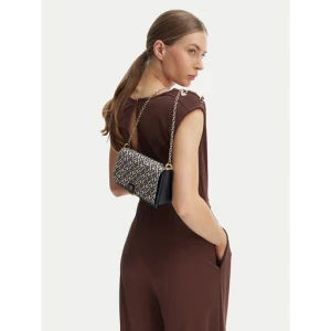 Torebka Tommy Hilfiger Th Her Chain Cross Jacqu AW0AW18637 Granatowy