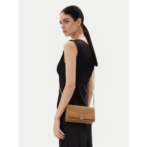 Torebka Tommy Hilfiger Th Her Flap W/Chain AW0AW17403 Beżowy