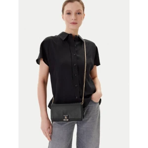 Torebka Tommy Hilfiger Th Her Flap W/Chain AW0AW17403 Czarny