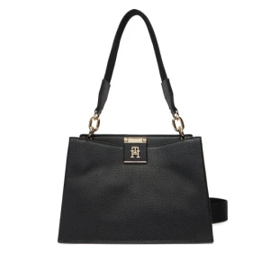 Torebka Tommy Hilfiger Th Her Med Satchel AW0AW17722 Czarny