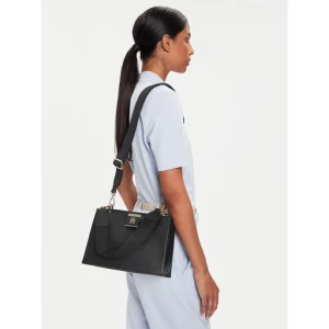 Torebka Tommy Hilfiger Th Her Med Satchel AW0AW17722 Czarny