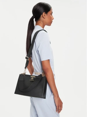 Torebka Tommy Hilfiger Th Her Med Satchel AW0AW17722 Czarny