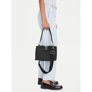 Torebka Tommy Hilfiger Th Her Med Satchel Nylon Sv AW0AW18200 Czarny