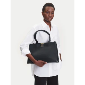 Torebka Tommy Hilfiger Th Her Tote AW0AW17191 Czarny