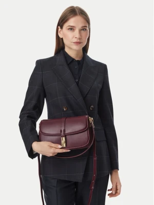 Torebka Tommy Hilfiger Th Heritage Conv Crossover AW0AW19321 Bordowy