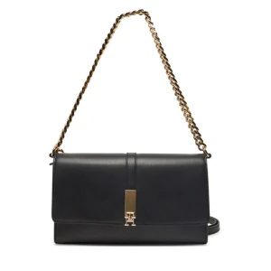 Torebka Tommy Hilfiger Th Heritage Conv Crossover Chain AW0AW17223 Czarny