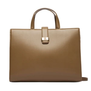 Torebka Tommy Hilfiger Th Heritage Satchel AW0AW18287 Brązowy
