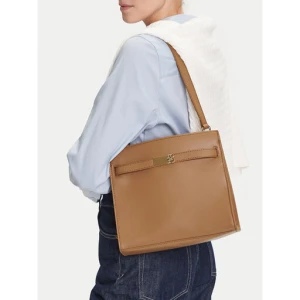 Torebka Tommy Hilfiger Th Heritage Shoulder Bag AW0AW17182 Brązowy