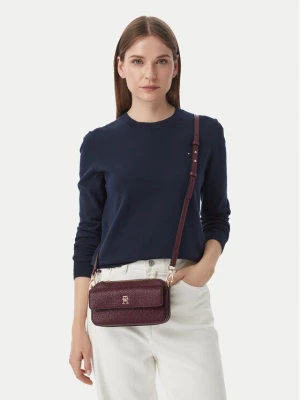 Torebka Tommy Hilfiger Th Icon Camera Bag Mono AW0AW18922 Bordowy