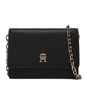 Torebka Tommy Hilfiger Th Icon Card Holder W/Chain AW0AW18248 Czarny