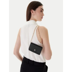 Torebka Tommy Hilfiger Th Icon Card Holder W/Chain AW0AW18248 Czarny