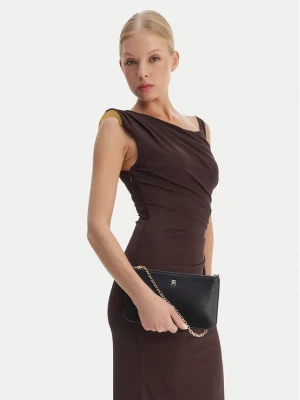 Torebka Tommy Hilfiger Th Icon Chain Shoulder Pouch AW0AW18298 Czarny
