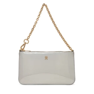 Torebka Tommy Hilfiger Th Icon Chain Shoulder Pouch Met AW0AW18219 Srebrny