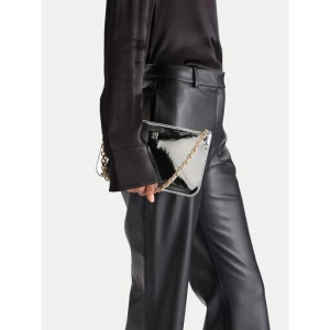 Torebka Tommy Hilfiger Th Icon Chain Shoulder Pouch Met AW0AW18219 Srebrny