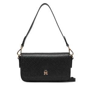 Torebka Tommy Hilfiger Th Icon Conv Crossover Mono AW0AW18002 Czarny