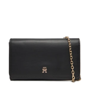 Torebka Tommy Hilfiger Th Icon Flap W/ Chain AW0AW17958 Czarny
