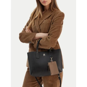 Torebka Tommy Hilfiger Th Icon Mini Tote AW0AW18233 Czarny