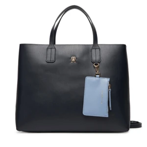 Torebka Tommy Hilfiger Th Icon Satchel AW0AW17683 Granatowy