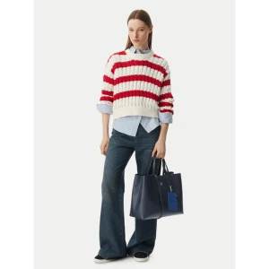 Torebka Tommy Hilfiger Th Icon Satchel AW0AW18723 Granatowy