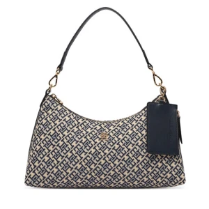Torebka Tommy Hilfiger Th Icon Shoulder Bag Jacquard AW0AW18907 Granatowy