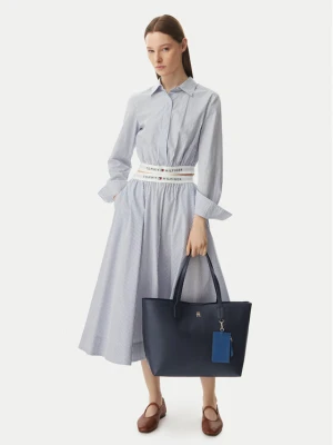 Torebka Tommy Hilfiger Th Icon Tote AW0AW18724 Granatowy