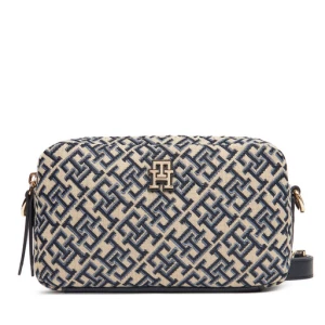 Torebka Tommy Hilfiger Th Jacquard Camera Bag AW0AW17443 Granatowy