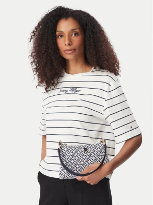 Torebka Tommy Hilfiger Th Jacquard Mini Shoulder Bag AW0AW19006 Niebieski