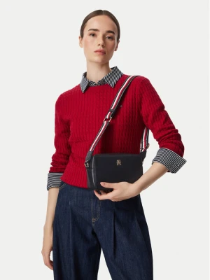 Torebka Tommy Hilfiger Th Joy Camera Bag Corp AW0AW19315 Granatowy